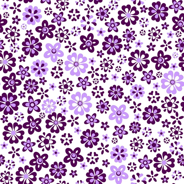 Beautiful wallpaper with abstract violet flowers — Stock Vector