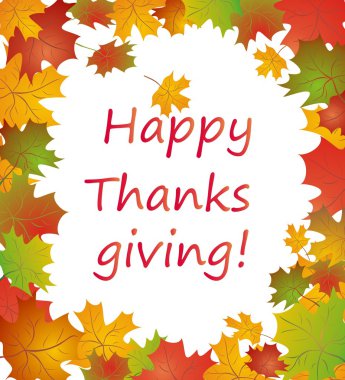 Mevsim sonbahar tebrik kartı