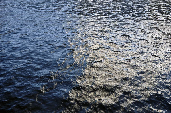 Águas Frias Rios Inverno Com Reflexos Pôr Sol Contexto Textura — Fotografia de Stock