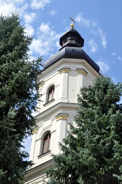 ベラルーシ共和国ピンクの聖母マリア大聖堂の鐘楼 — ストック写真