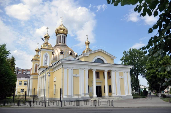 Egyház Feltámadás Dicsőséges Pinsk Fehérorosz Köztársaság — Stock Fotó