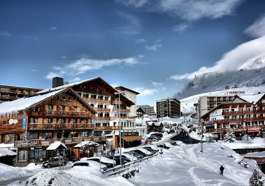 Alpe Huez, Fransa 'da bir dağ evi..