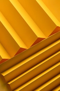 Zig Zag katlanmış kağıt dokusu arkaplan, Sarı Zigzag desenli kağıt arkaplan