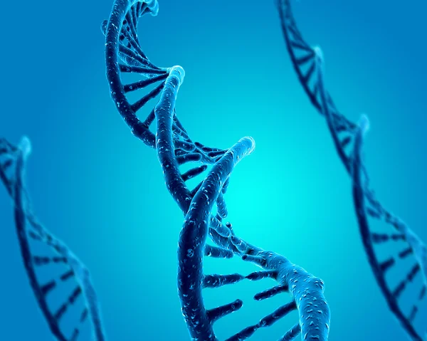 3D gör av dna-struktur — Stockfoto