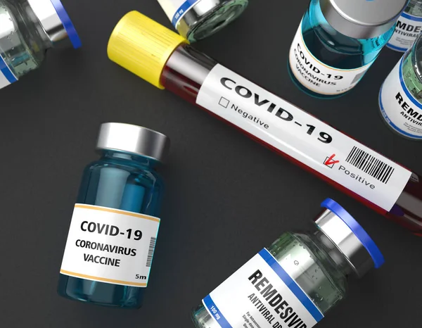 Розробка Coronavirus Covid Дослідження Вакцини Лікування Інфікованих Пацієнтів — стокове фото