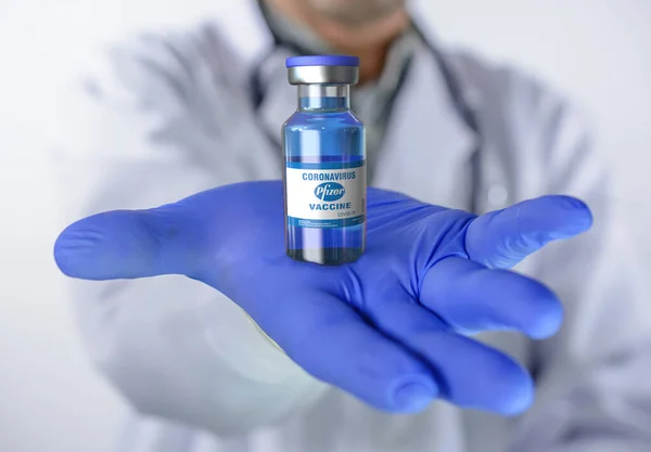 Germania Nov 2020 Vaccino Covid Sviluppato Congiuntamente Pfizer Biontech Risultato — Foto Stock