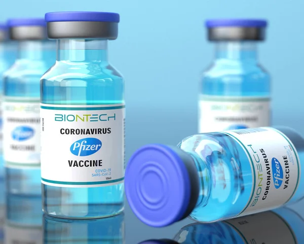 Γερμανια Nov 2020 Εμβόλιο Covid Που Ανέπτυξαν Από Κοινού Pfizer — Φωτογραφία Αρχείου