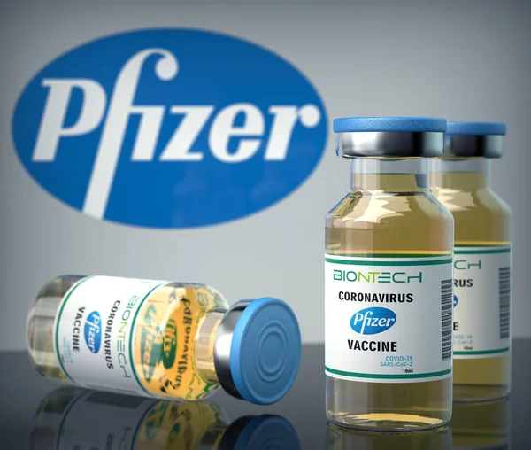 Tyskland Nov 2020 Covid Vaccin Gemensamt Utvecklat Pfizer Och Biontech — Stockfoto