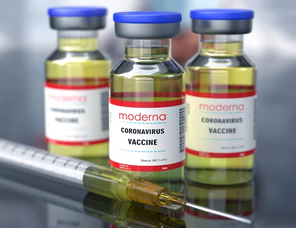 Stone Novembre 2020 Moderna Inc Produce Vaccino Sperimentale Covid Mrna — Foto Stock