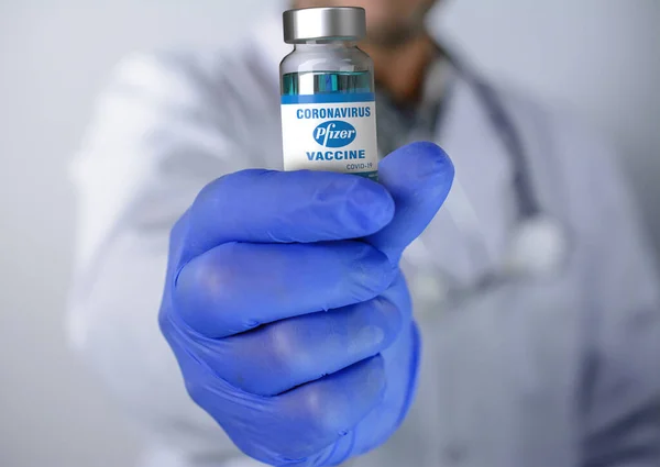 Велика Британія Dic 2020 Covid Vaccine Pfizer Biontech Вакцина Затверджена — стокове фото