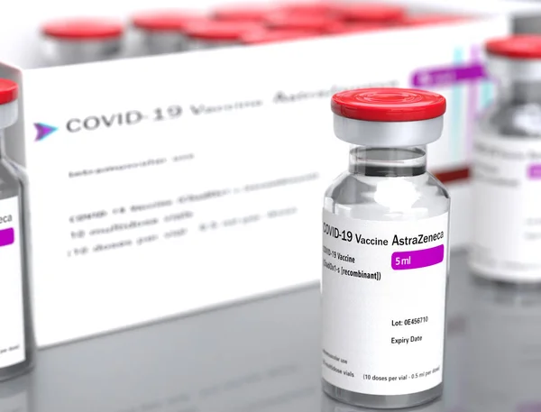 Großbritannien April 2021 Astrazeneca Inc Stellt Impfstoff Gegen Das Covid — Stockfoto