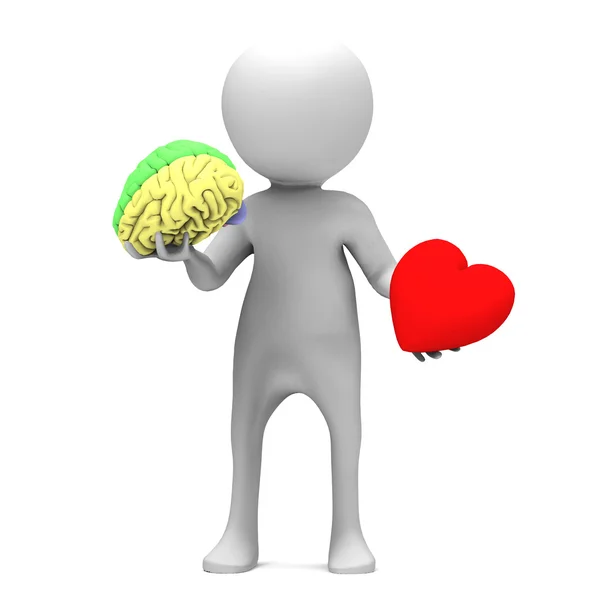 Heart and brain — Stock Photo, Image