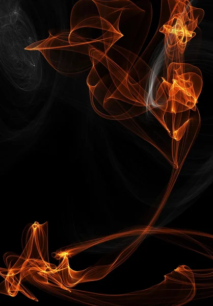 Kouř a plameny — Stock fotografie