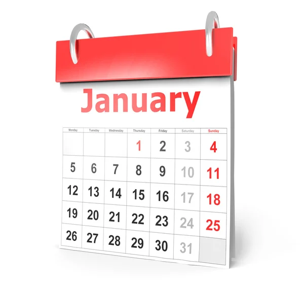 Calendar 3d 2015 — Fotografie, imagine de stoc