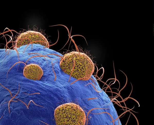 Microscopische virus — Stockfoto