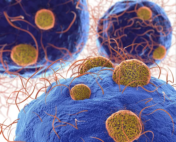 Vírus microscópicos — Fotografia de Stock