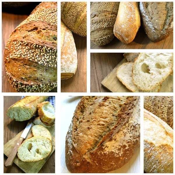 Κολάζ ψωμί — Φωτογραφία Αρχείου