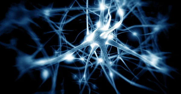 神経細胞のイラスト — ストック写真
