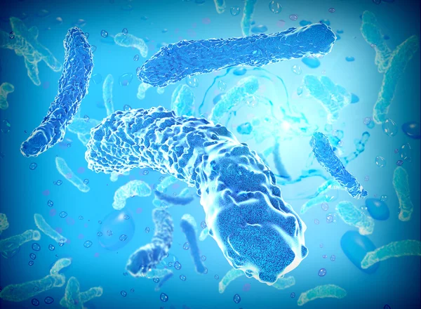 Vue microscopique de la bactérie legionella — Photo