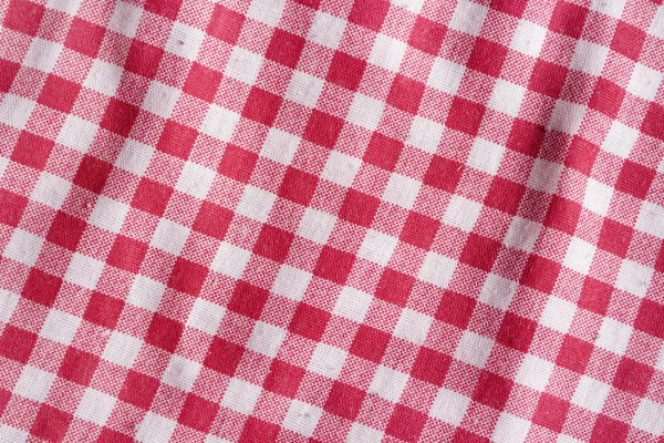 Red picnic tablecloth background. — Stock Photo, Image