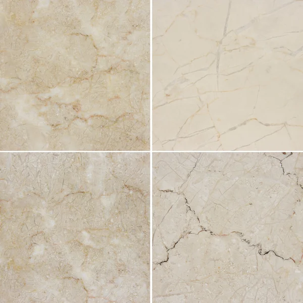 Four different texture of a light and dark marble. (high.res.) — Stock Photo, Image
