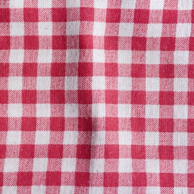 Kırmızı piknik masa örtüsü arka plan.