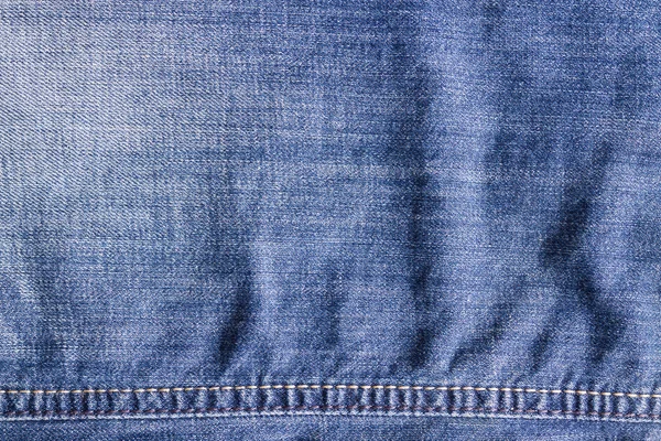 Niebieski vintage denim jeans tekstura. — Zdjęcie stockowe