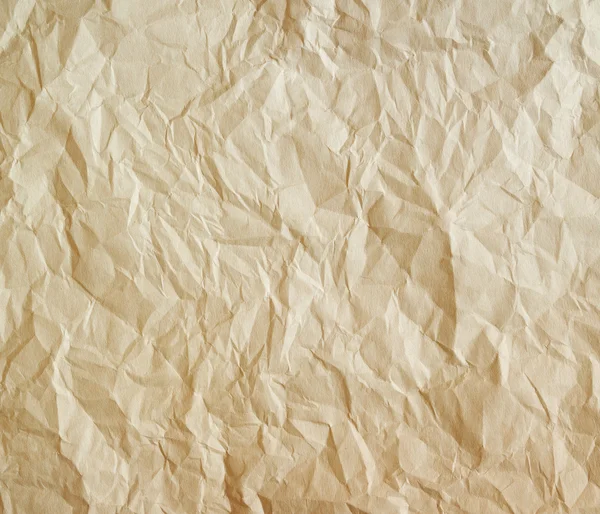 Eski buruşmuş kağıt dokusu. — Stok fotoğraf