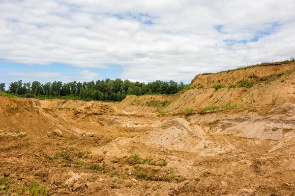 Panoramic View Sand Pit — Stock Photo, Image