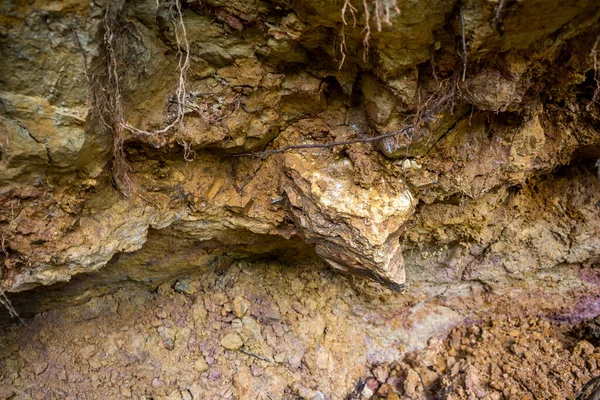 Pedernal Afloramiento Arcilla Barranco — Foto de Stock