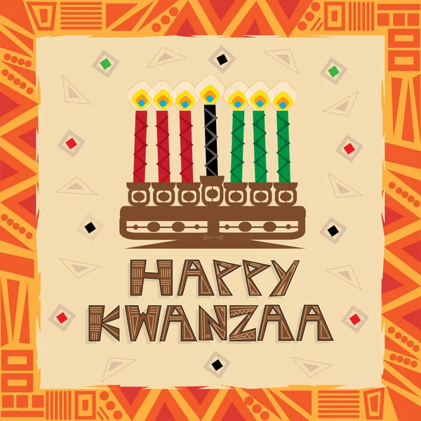 Felice Kwanzaa — Vettoriale Stock