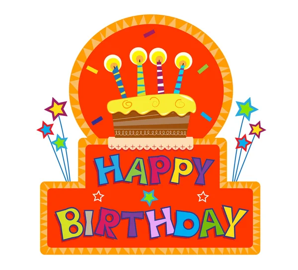 Happy Birthday Sign — Stock Vector