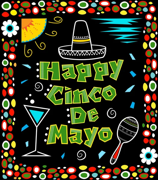 Cartel del Cinco de Mayo — Vector de stock