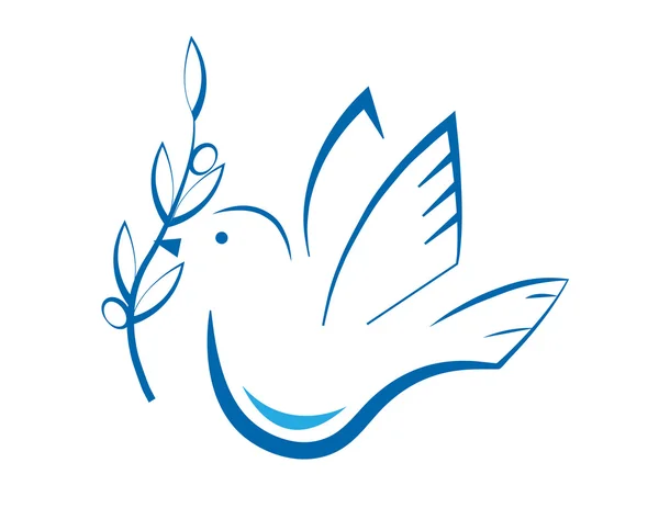 Стилизованный голубь — стоковый вектор