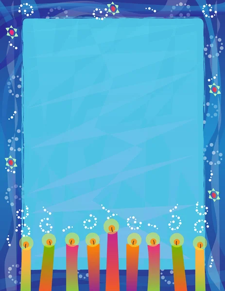 Hanukkah Blank Sign — Stock Vector