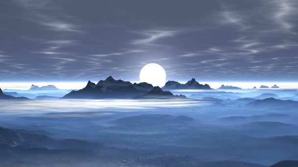 日出，云在山 — 图库视频影像