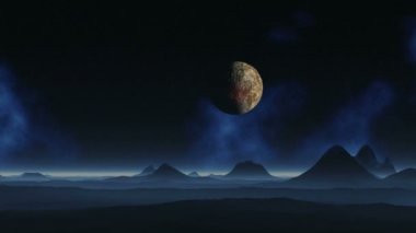 UFO uzaylı gezegenine için düşüyor