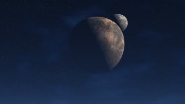 Planète Alien dans les profondeurs de l'univers 