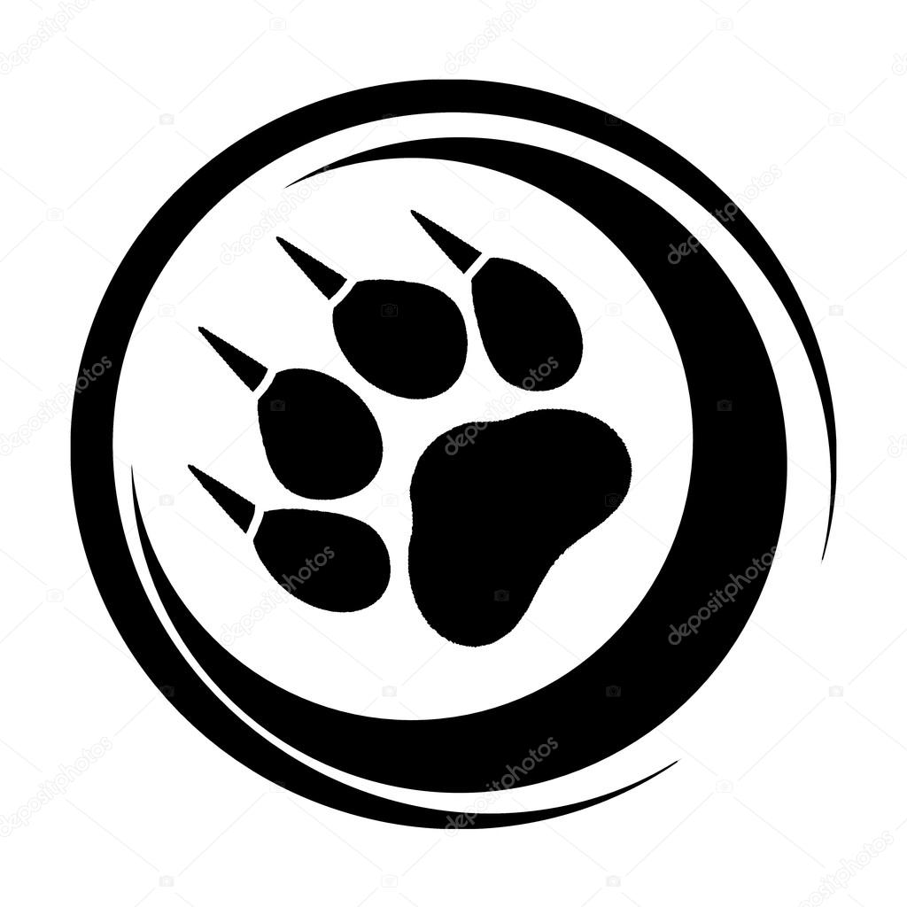 Huellas de un gato grande — Foto de stock © tcheres #90843542, image size:1024x1024