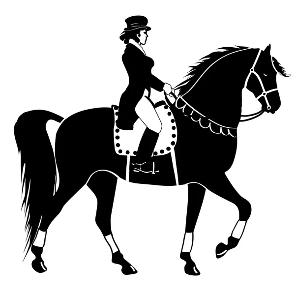 Horseback riding and dressage — Stock Photo, Image