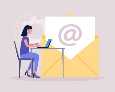 Konsept ile bağlantı kur. Web sitesi bilgisi için vektör simgesi. Renkli düz resimleme