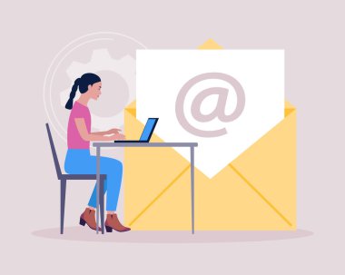 Konsept ile bağlantı kur. Web sitesi bilgisi için vektör simgesi. Renkli düz resimleme