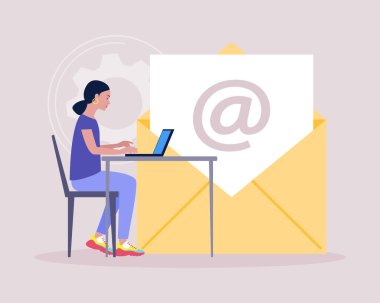 Konsept ile bağlantı kur. Web sitesi bilgisi için vektör simgesi. Renkli düz resimleme