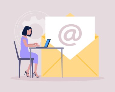 Konsept ile bağlantı kur. Web sitesi bilgisi için vektör simgesi. Renkli düz resimleme