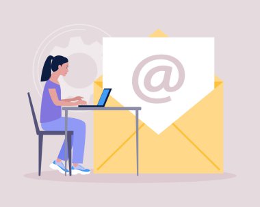 Konsept ile bağlantı kur. Web sitesi bilgisi için vektör simgesi. Renkli düz resimleme