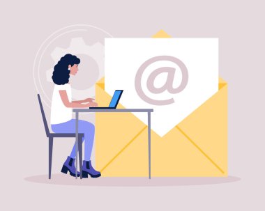 Konsept ile bağlantı kur. Web sitesi bilgisi için vektör simgesi. Renkli düz resimleme