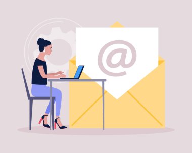 Konsept ile bağlantı kur. Web sitesi bilgisi için vektör simgesi. Renkli düz resimleme