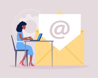 Konsept ile bağlantı kur. Web sitesi bilgisi için vektör simgesi. Renkli düz resimleme