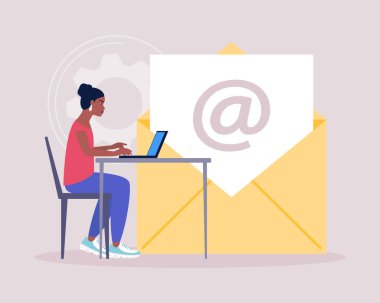 Konsept ile bağlantı kur. Web sitesi bilgisi için vektör simgesi. Renkli düz resimleme