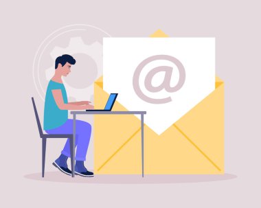 Konsept ile bağlantı kur. Web sitesi bilgisi için vektör simgesi. Renkli düz resimleme